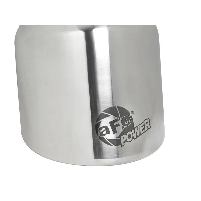 aFe MACH Force-Xp 304 SS Clamp-On Exhaust Tip 2.5in. Inlet / 4in. Outlet / 6in. L - Polished-SR1 Performance