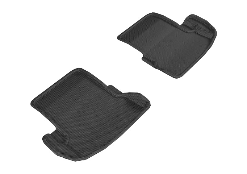 3D MAXpider 2016-2020 Mercedes-Benz C-Class Coupe C205 Kagu 2nd Row Floormats - Black-SR1 Performance