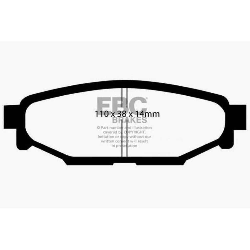 EBC Ultimax UD1114 Rear Brake Pads for Subaru Legacy and BRZ – OEM Replacement, Low Dust, High Friction
