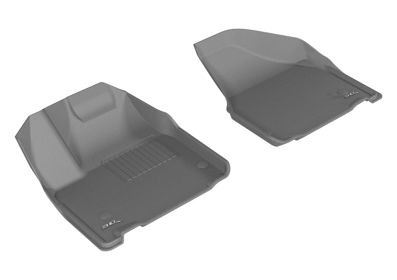 3D MAXpider 2017-2020 Chrysler Pacifica/Voyager Kagu 1st Row Floormat - Gray-SR1 Performance