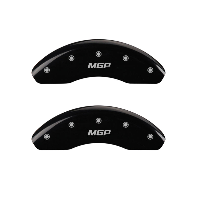 MGP 4 Caliper Covers for Mini Cooper * Black Finish with Silver Engraving, Part #51004SMGPBK