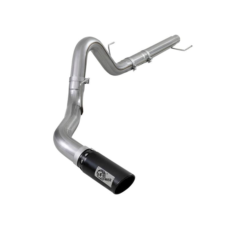 aFe Large Bore-HD 4in 409 SS DPF-Back Exh 18-19 Ford F-150 V6-3.0L (td) w/ Black Tip-SR1 Performance