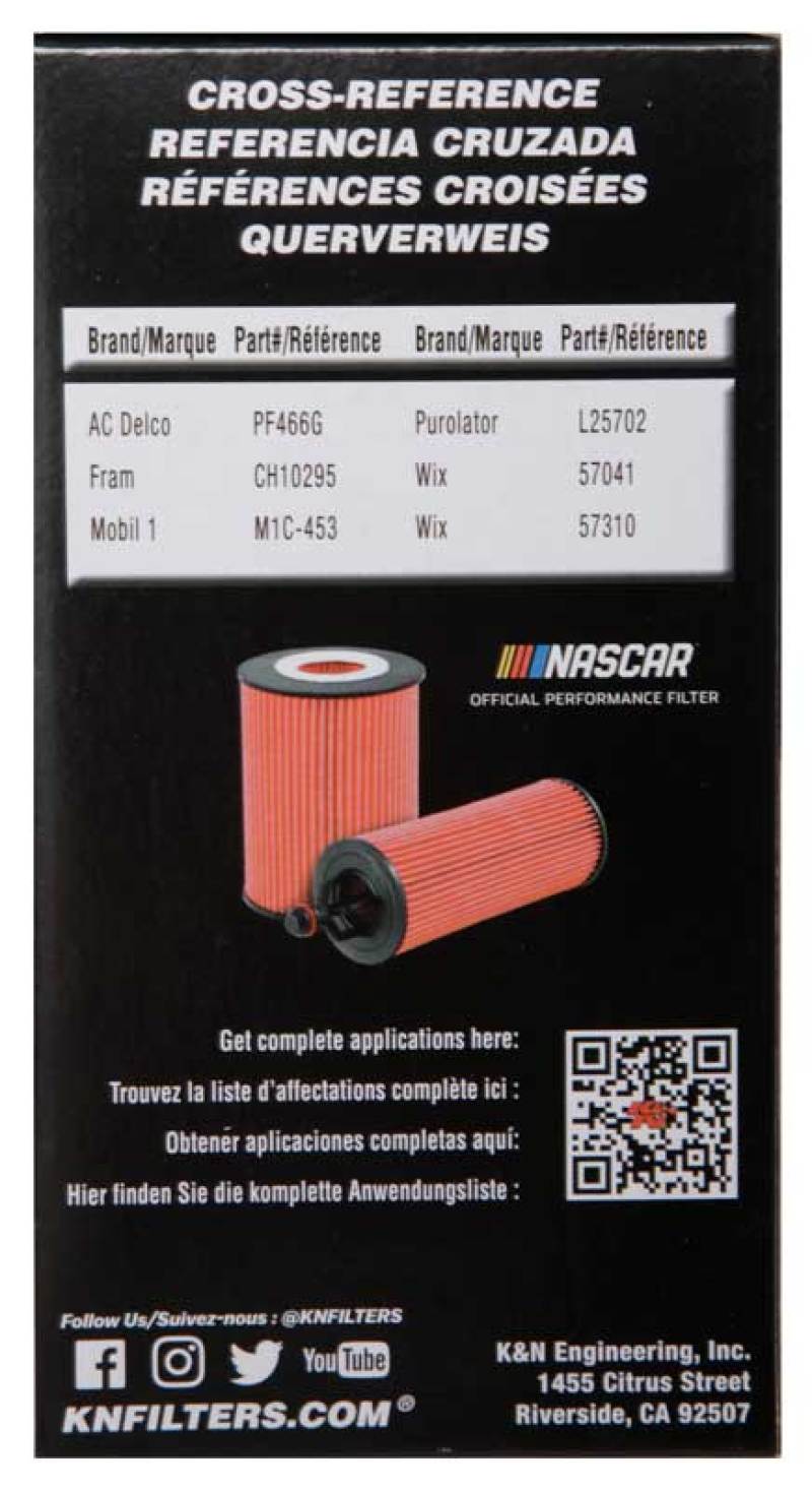 K&N Oil Filter OIL FILTER AUTOMOTIVE-SR1 Performance