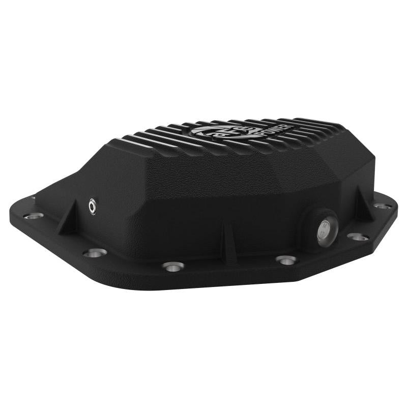 aFe POWER 21-22 Ram1500 TRX Hemi V8 6.2L PRO Series Rear Diff Cover Black w/Machined Fins & Gear Oil