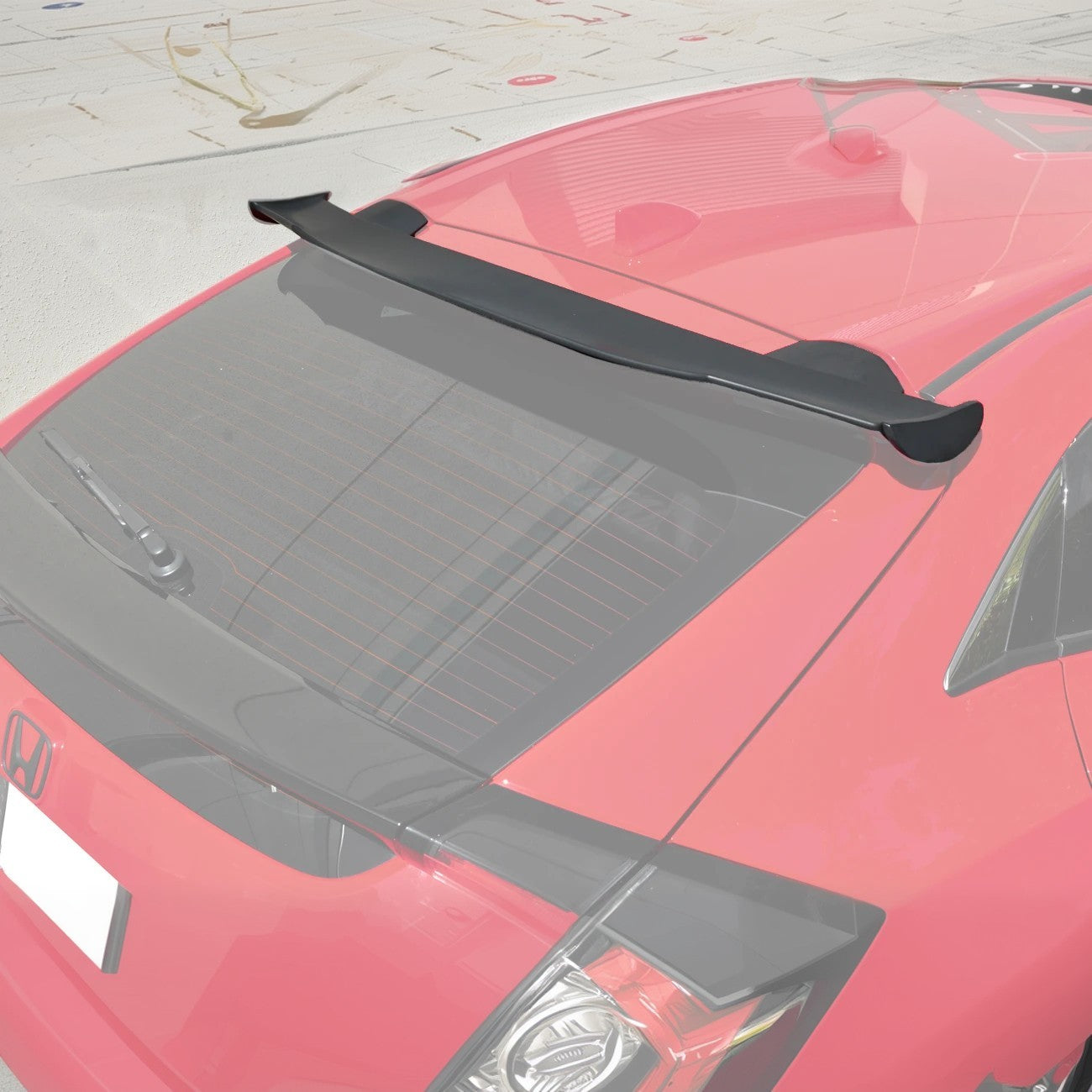 2016-21 Honda Civic Hatchback Spoon Style Rear Roof Spoiler Kit