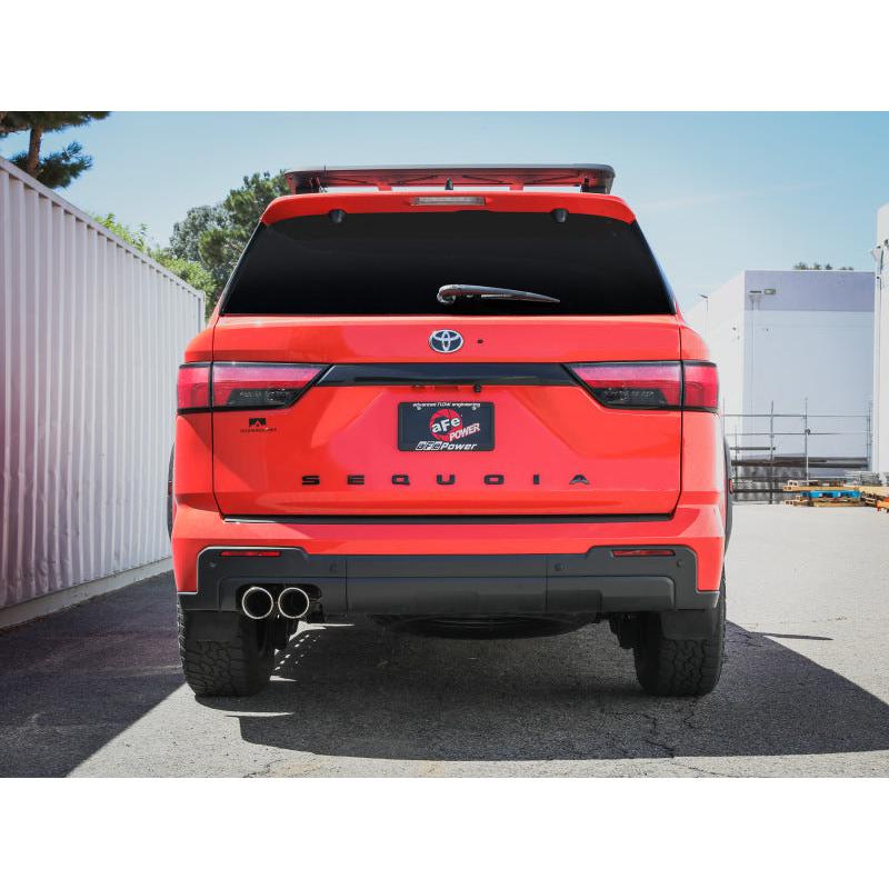 aFe 23-24 Toyota Sequoia V6 3.4L Vulcan Series 2-1/2in to 3in 304 SS Cat-Back Exhaust w/Polished Tip