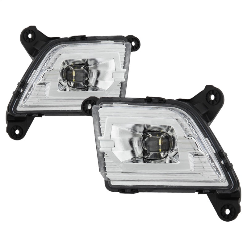 Spyder 19-20 Chevy Silverado 1500 OEM Style Full LED Fog Light w/Switch - Clear (Wont Fit RPO U12)-SR1 Performance