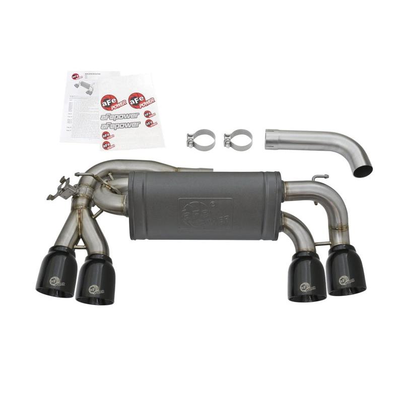 aFe MACHForce XP 3in - 2 1/2in Axle Back 304SS Exhaust w/ Black Tips 16-17 BMW M2 (f87)-SR1 Performance