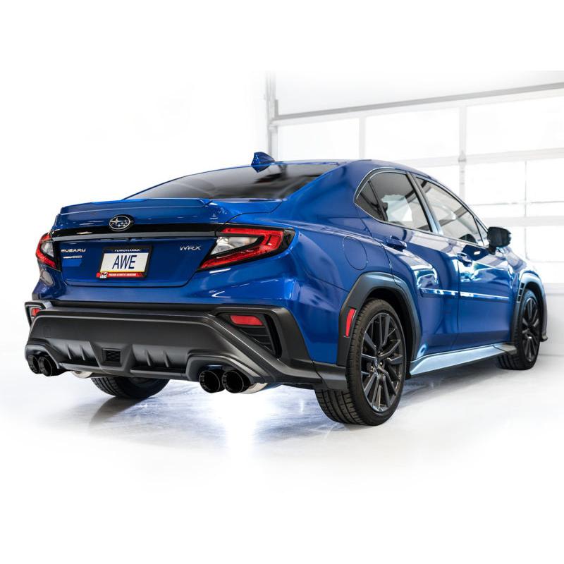 AWE Tuning 2022+ VB Subaru WRX Track Edition Exhaust - Diamond Black Tips