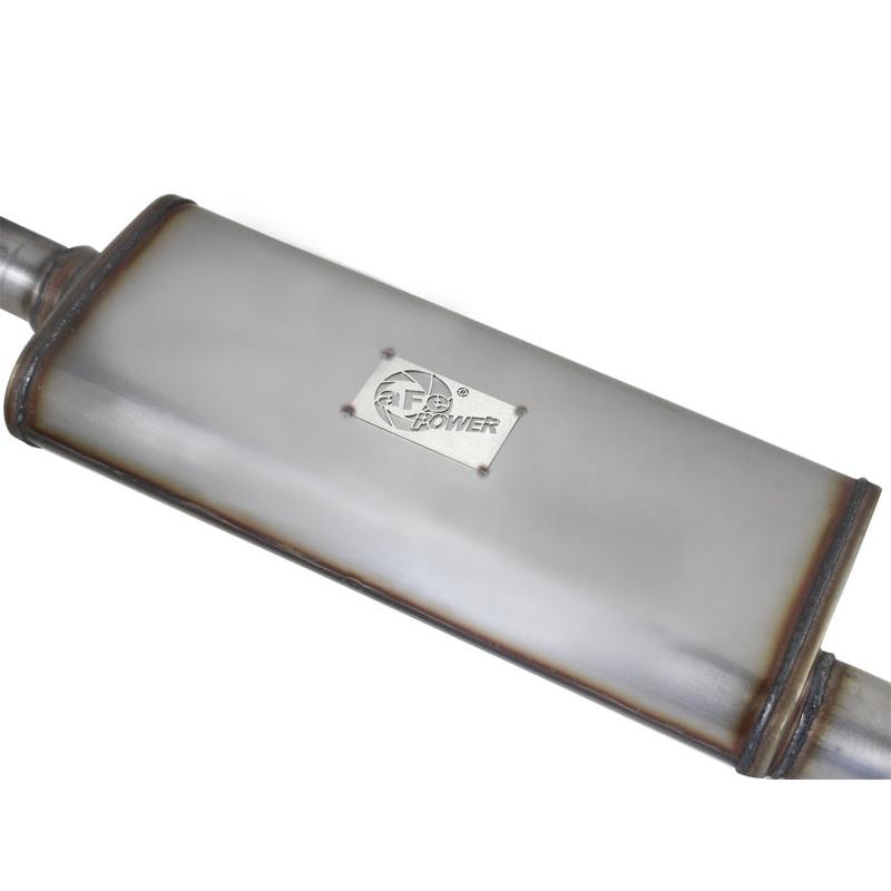 aFe MACHForce XP Exhaust Cat-Back 3in SS-409 Hi-Tuck inRBin 12-14 Jeep Wrangler Unlimited V6 4Dr-SR1 Performance