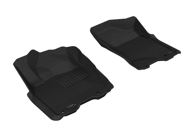 3D MAXpider 2009-2015 Nissan Titan King/Crew Cab Kagu 1st Row Floormat - Gray-SR1 Performance