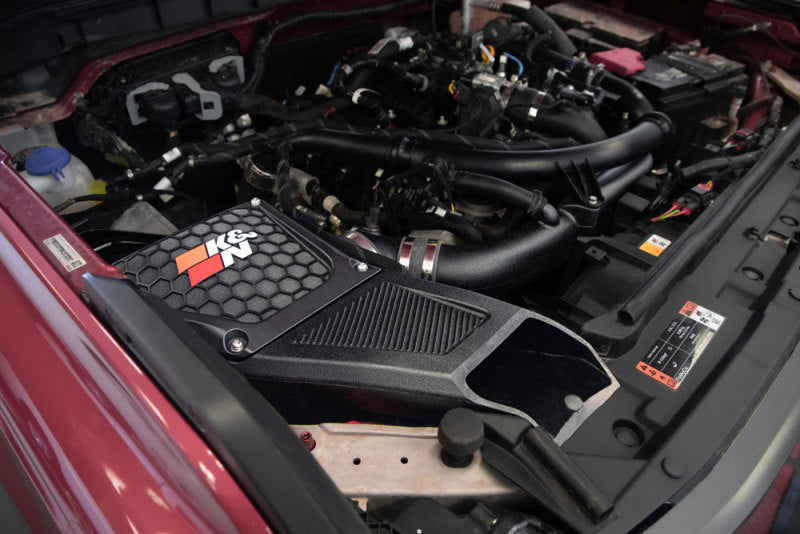 K&N 21-23 Ford Bronco 2.7L V6 F/I Dryflow Performance Air Intake System-SR1 Performance