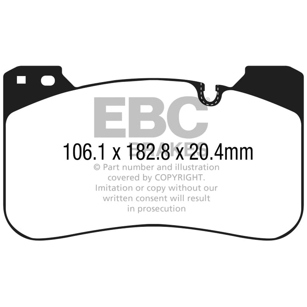 EBC Bluestuff NDX Front Brake Pads for 2018-2021 BMW M5 and M8 Gran Coupe – High Friction Sport & Track Performance