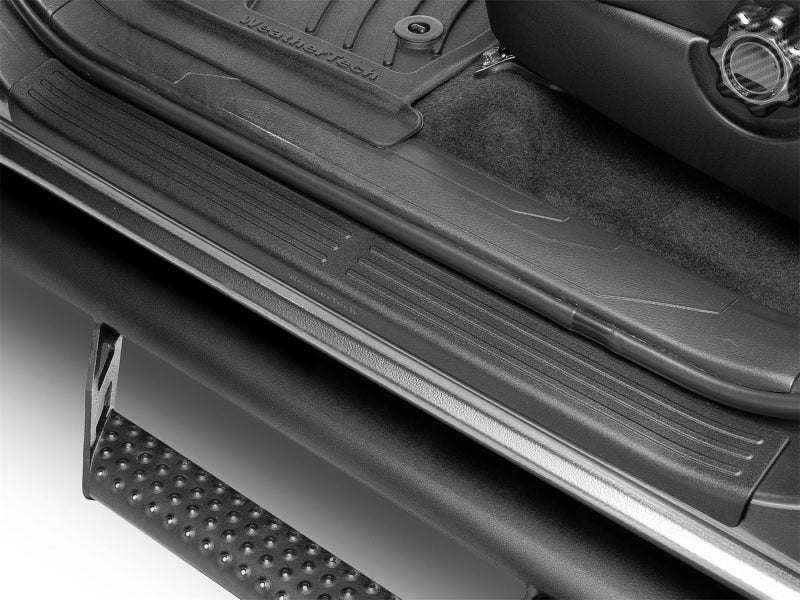 WeatherTech 18-23 Toyota Tacoma SillProtector 4-Piece Set in Black - Durable Door Sill Guards