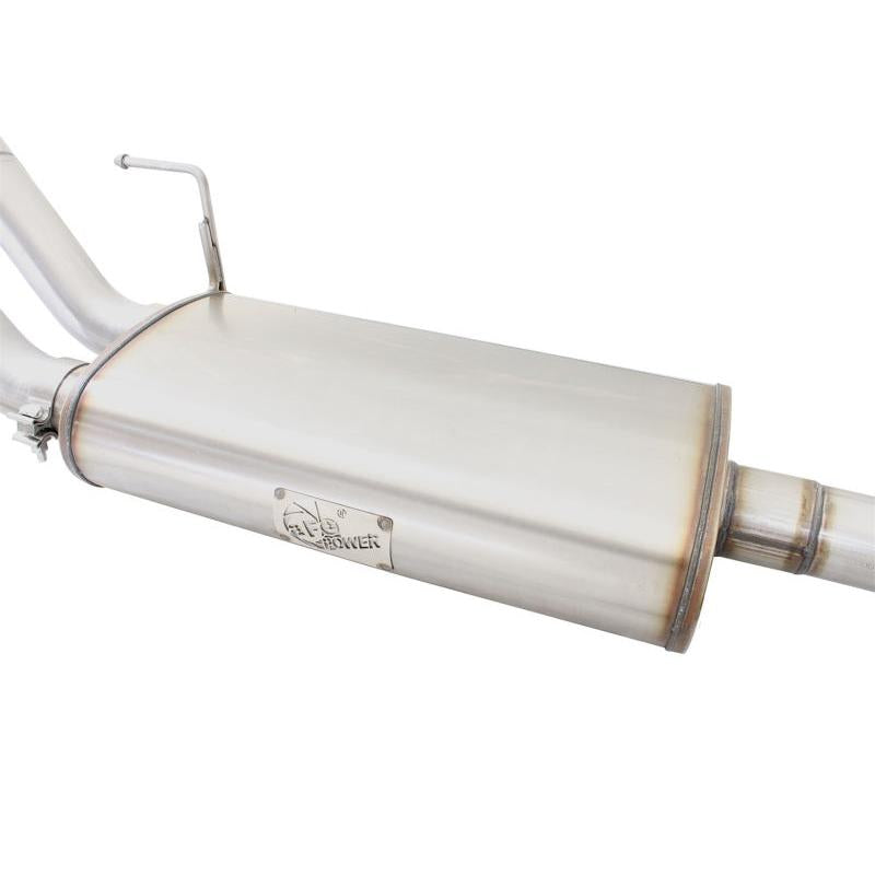 aFe MACHForce XP Exhaust 3in SS Dual Side Exit CB w/ Black Tips 2015 Ford F150 5.0L V8 CC/SB EC/LB-SR1 Performance