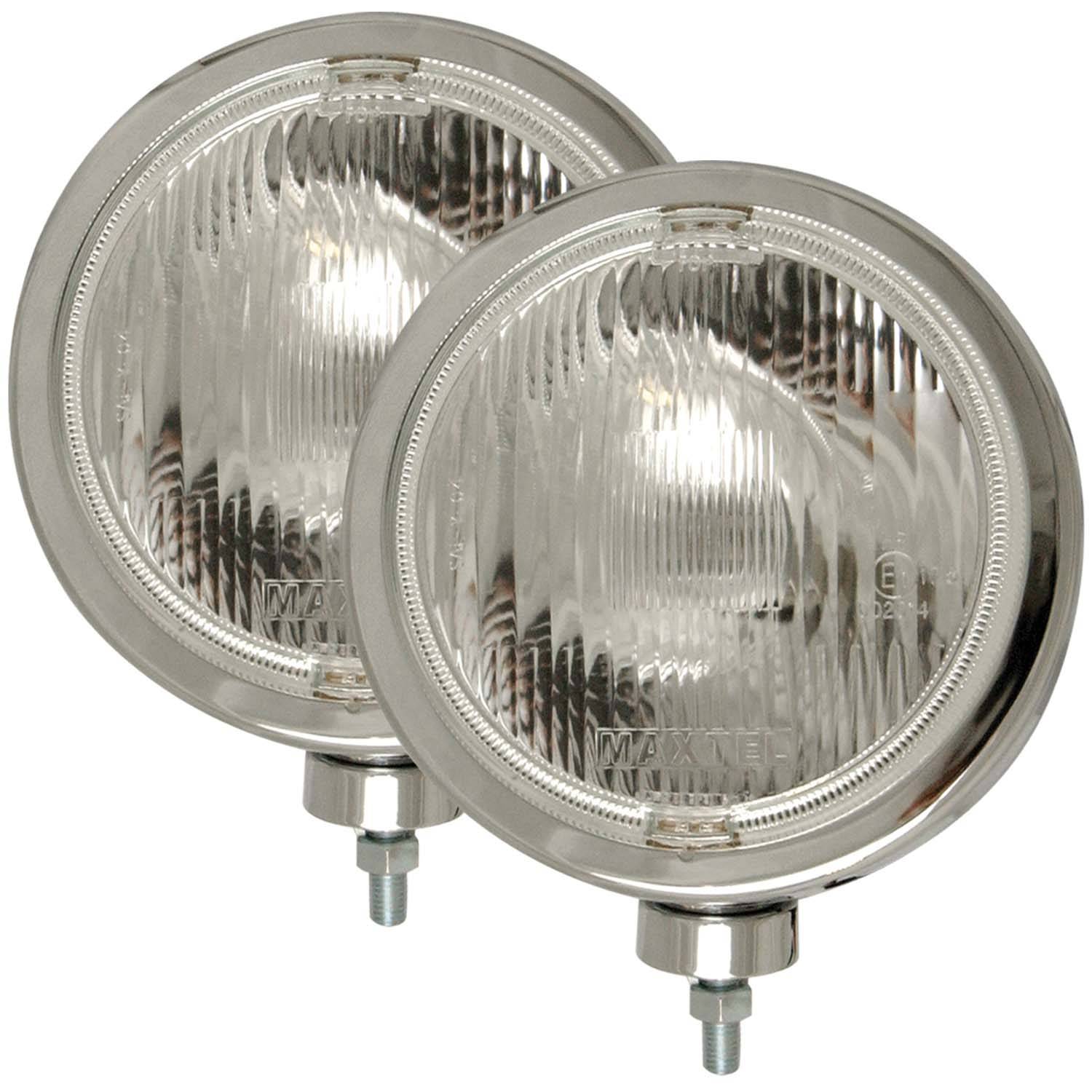 H3 8" ROUND SLIMLINE OFF ROAD LIGHT CHROME (Pair)