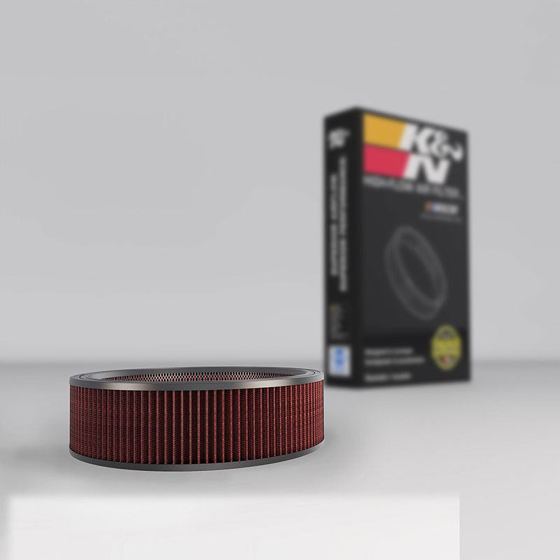 K&N Replacement Drop In Air Filter - 14in OD / 12in ID / 4in H w/ Wire-SR1 Performance