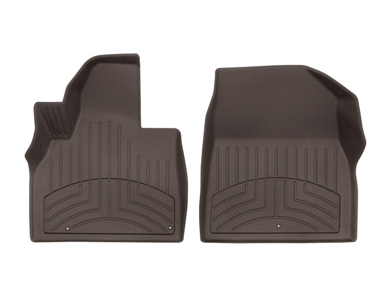 WeatherTech FloorLiner HP for Kia Telluride 2020-2022, Front, Cocoa - Custom Fit All-Weather Floor Protection