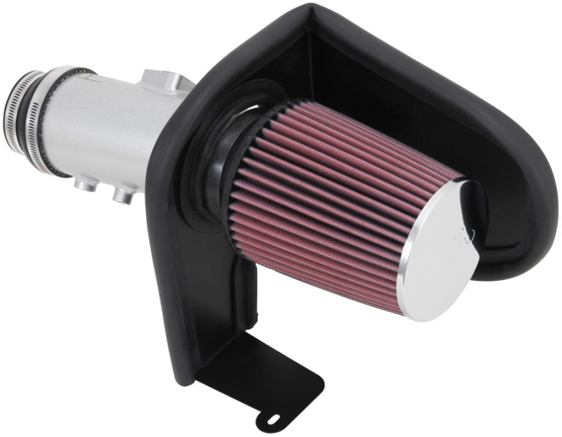 K&N 13-14 Honda Accord 3.5L V6 69 Series Typhoon Air Intake System - Silver Cold Air Intake Kit-SR1 Performance