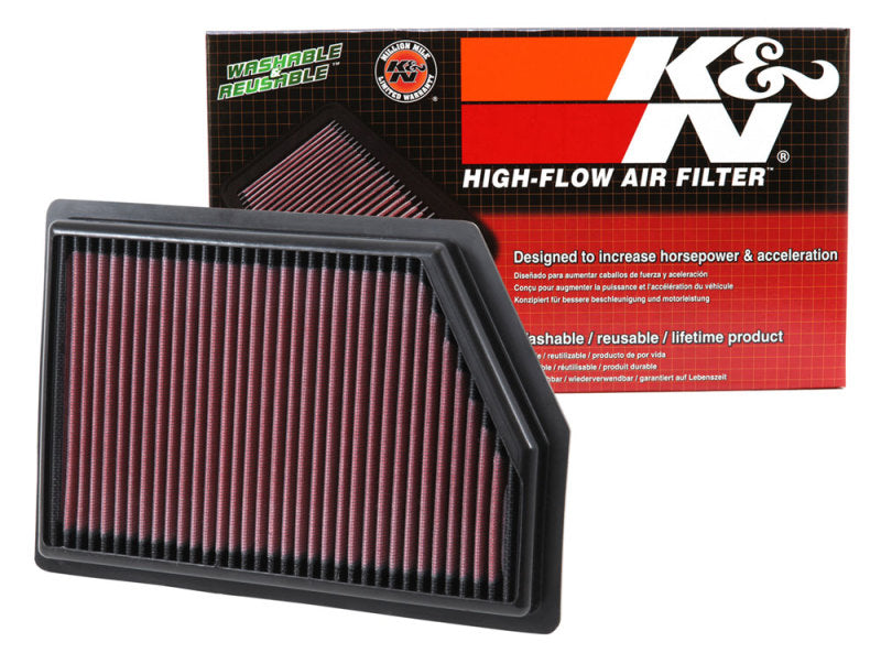 K&N Replacement Panel Air Filter for 2014 Jeep Cherokee 2.4L/3.2L-SR1 Performance