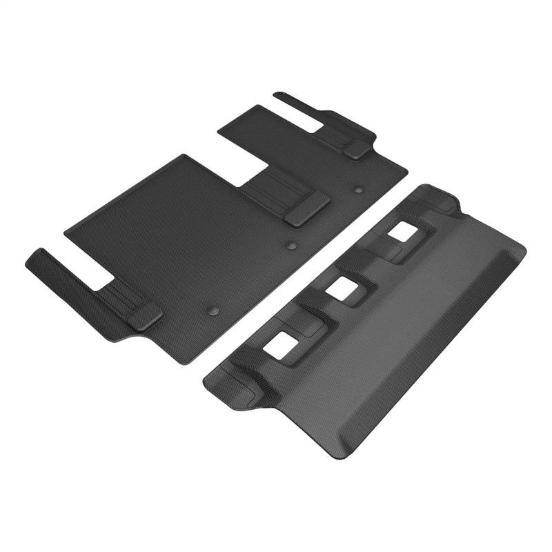 3D MAXpider 21-24 Toyota Sienna 8-Seat Kagu 3rd Row Floormats - Black-SR1 Performance