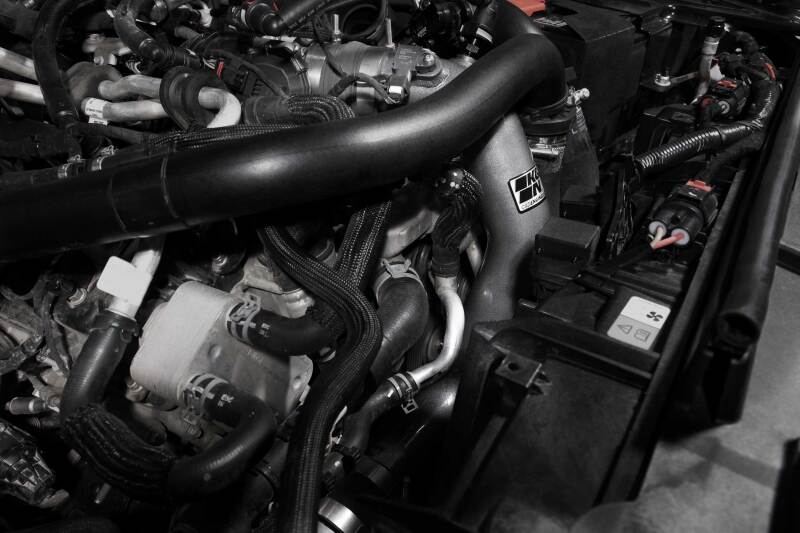 K&N 2023 Ford Bronco Raptor 3.0L V6 Aluminum Charge Pipe Kit - Gunmetal Gray-SR1 Performance