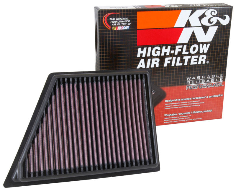 K&N 2016 Cadillac CT6 V6 3.0L F/I (Right) Drop In Air Filter-SR1 Performance