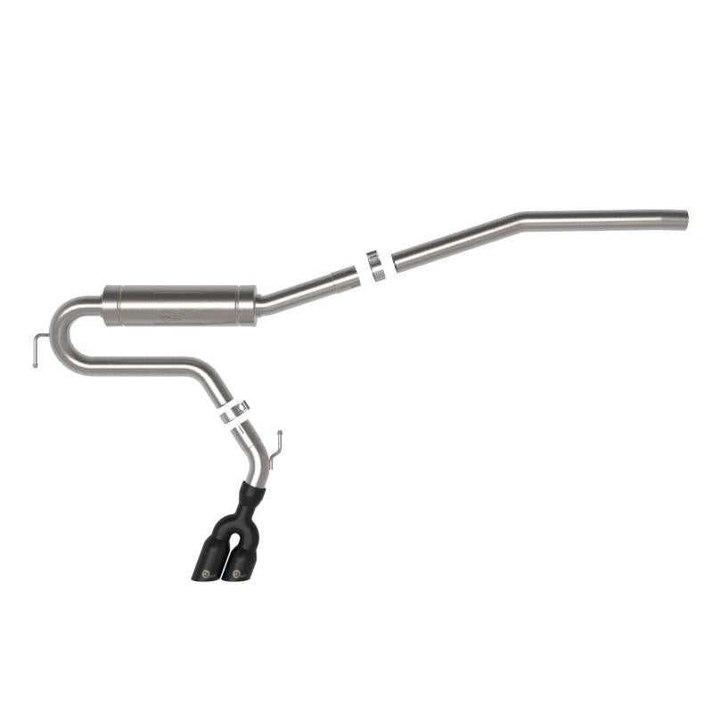 aFe Rebel Series 2.5in 409 SS Cat-Back Exhaust w/ Black Tip 2022 Ford Maverick