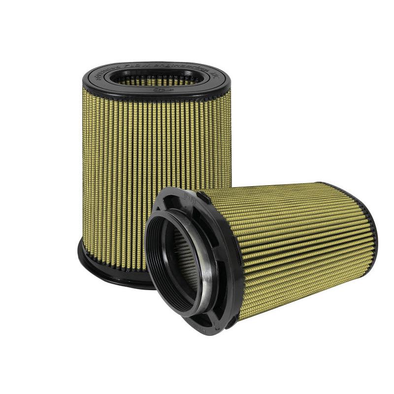 aFe Momentum PG7 Univ Air Filter (6 x 4)in F (8.25 x 6.25)in B (7.25 x 5)in T (Inv) 10in H (Pair)-SR1 Performance