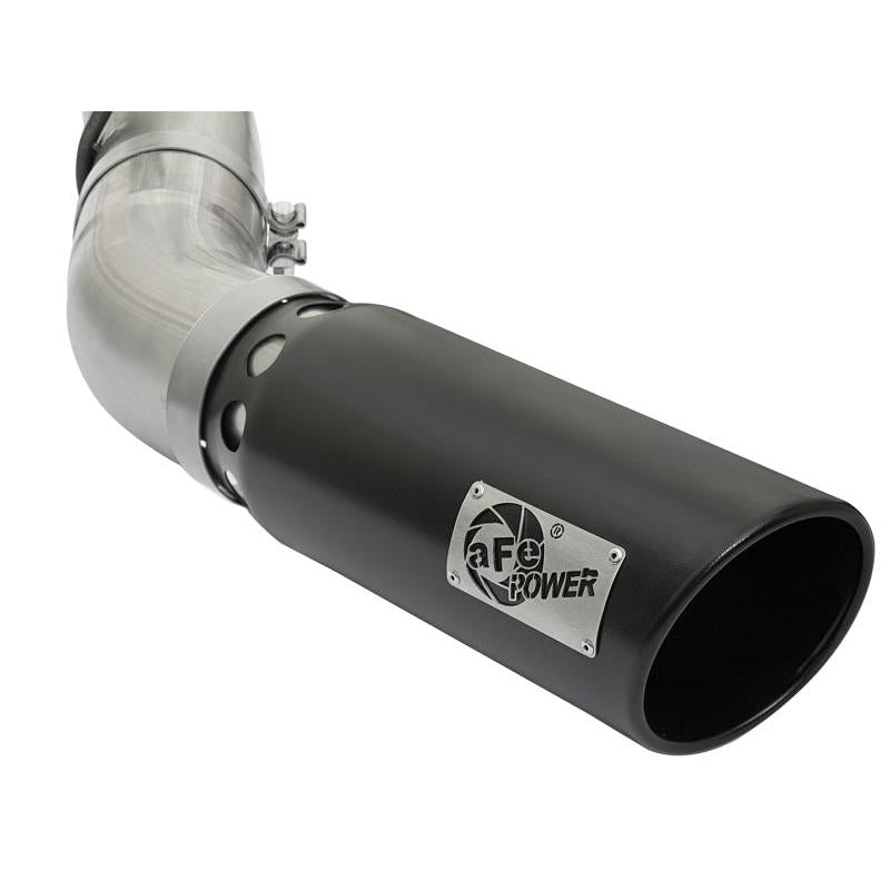 aFe LARGE BORE HD 5in 409-SS DPF-Back Exhaust w/Black Tip 2017 GM Duramax V8-6.6L (td) L5P