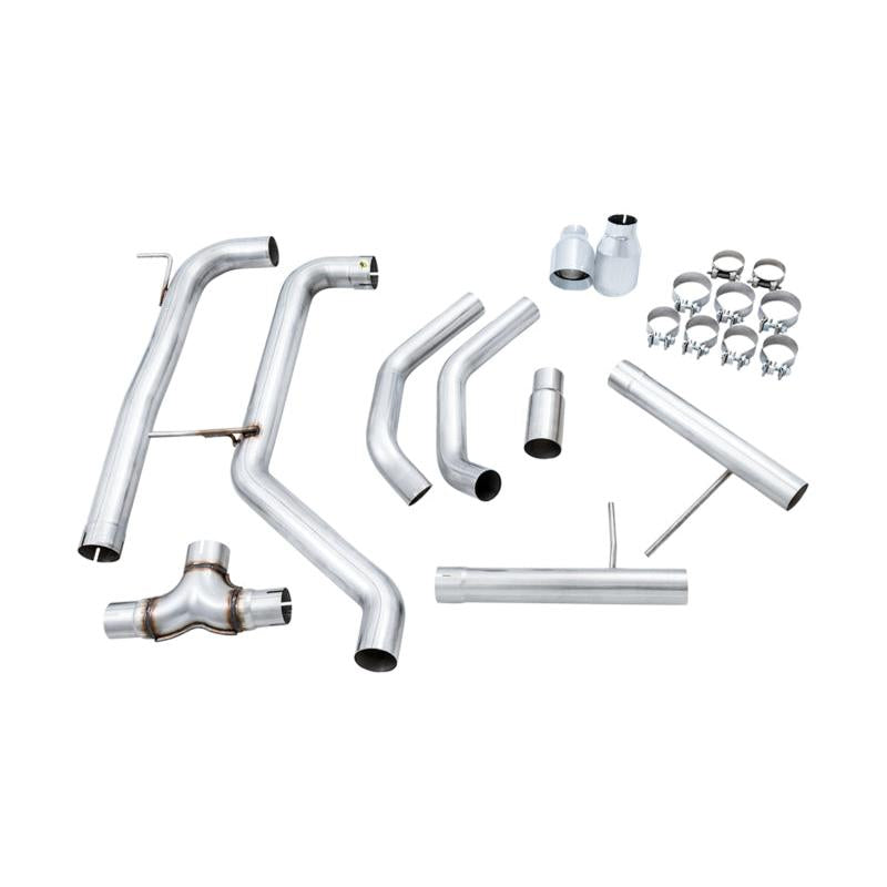 AWE Tuning 18-21 Volkswagen Jetta GLI Mk7 Track Edition Exhaust - Chrome Silver Tips (Fits OEM DP)