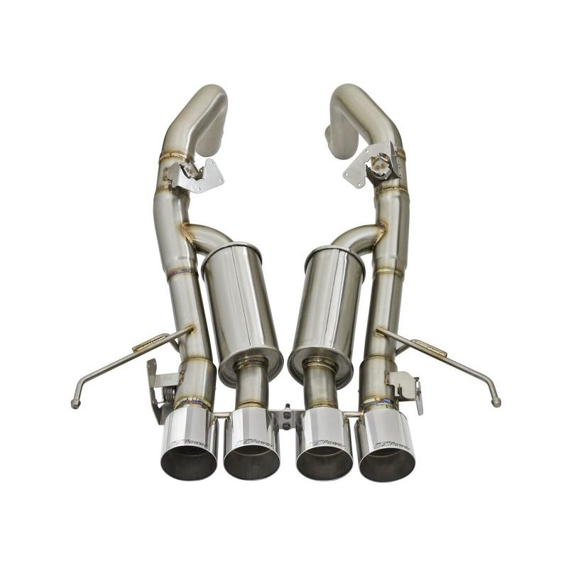 aFe MACHForce XP 3in-2 1/2in Axle Back 304SS Exhaust w/ Polished Tips 14-17 Chevy Corvette V8-6.2L