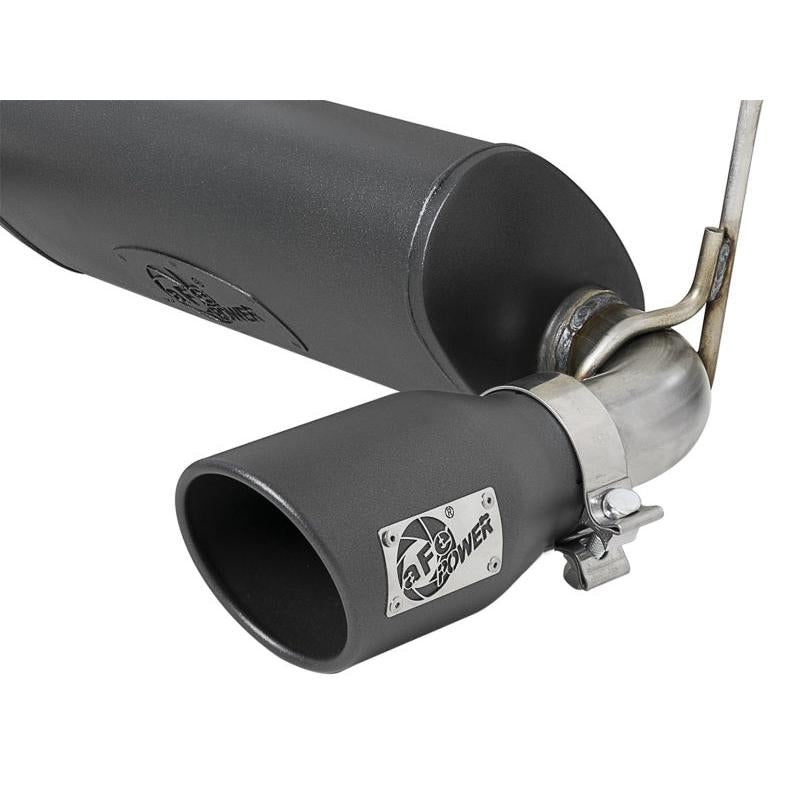 aFe Rebel Series 2.5in 304 SS Cat-Back Exhaust w/ Black Tips 2018+ Jeep Wrangler (JL) V6 3.6L-SR1 Performance