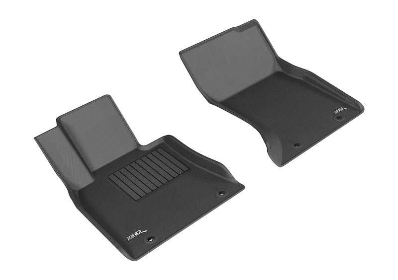 3D MAXpider 15-16 Hyundai Genesis Sedan AWD / 17-20 G80 AWD Kagu 1st Row Floormats - Black-SR1 Performance