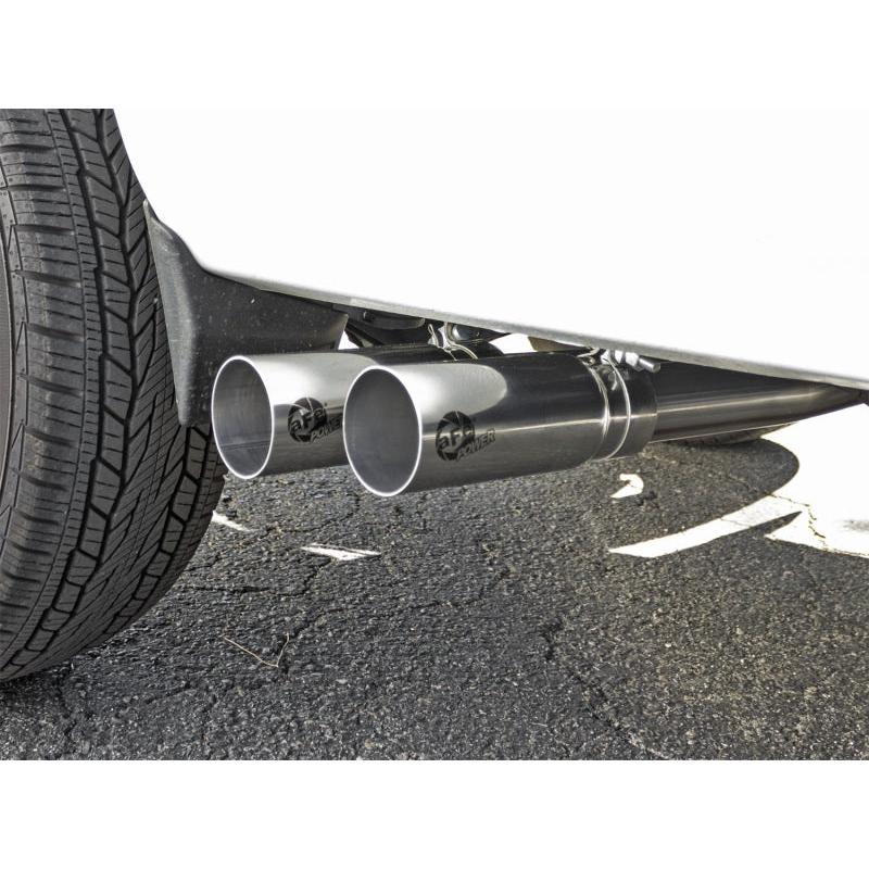 aFe Rebel Series CB 3in Middle Side Exit SS Exht w/Polish Tips 09-16 Chevy Silverado/GMC Sierra 1500-SR1 Performance