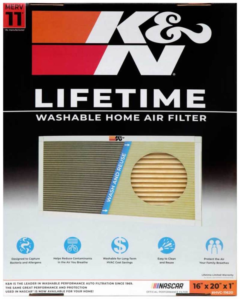 K&N HVAC Filter - 16 x 20 x 1-SR1 Performance