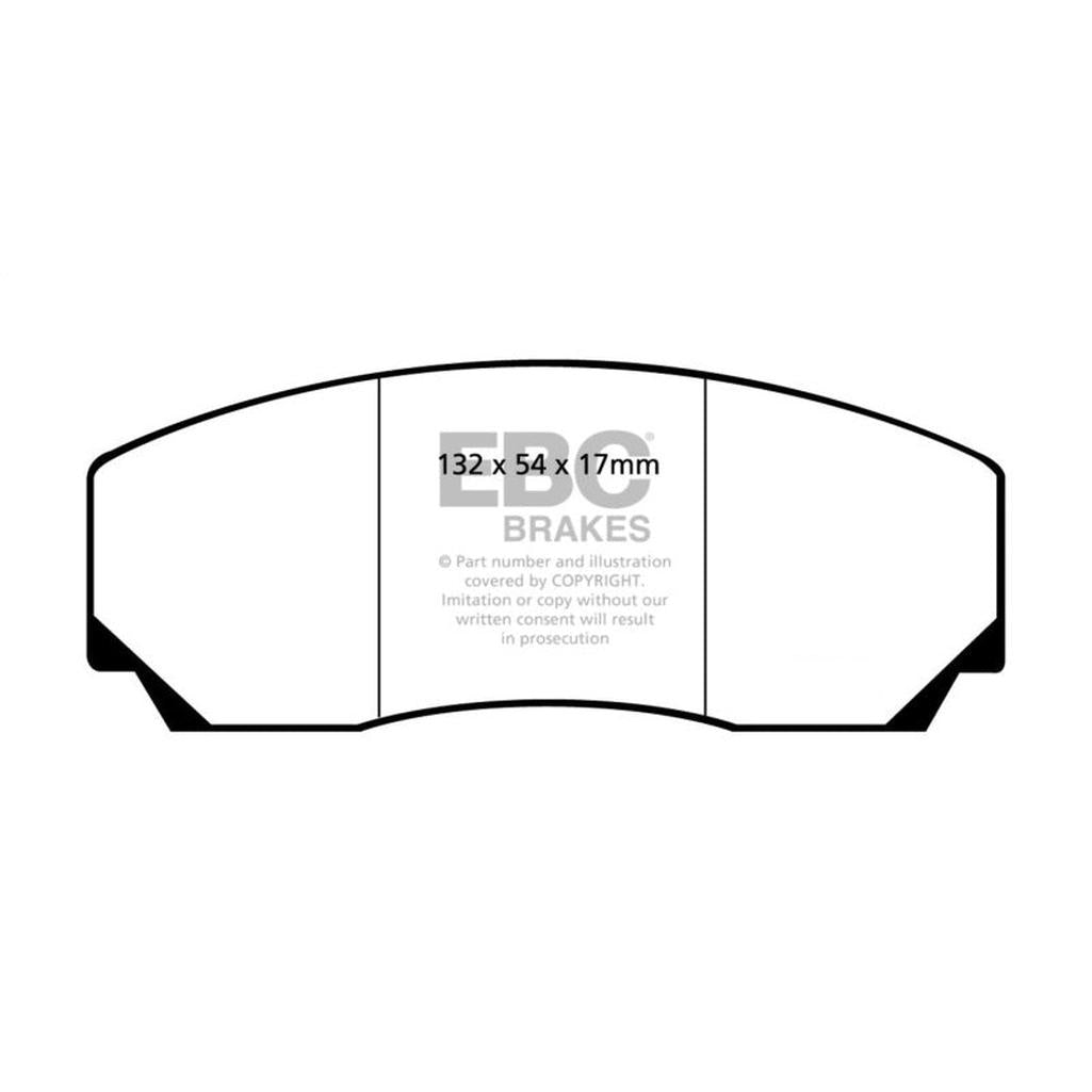 EBC Bluestuff NDX Front Brake Pads for Lotus Esprit and Aston Martin Vantage - Part DP5002NDX