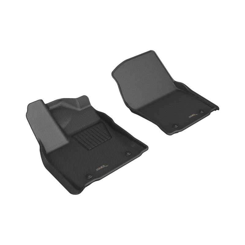 3D MAXpider 2022 Toyota Tundra Crew Max Kagu 1st Row Floor Liner - Black-SR1 Performance