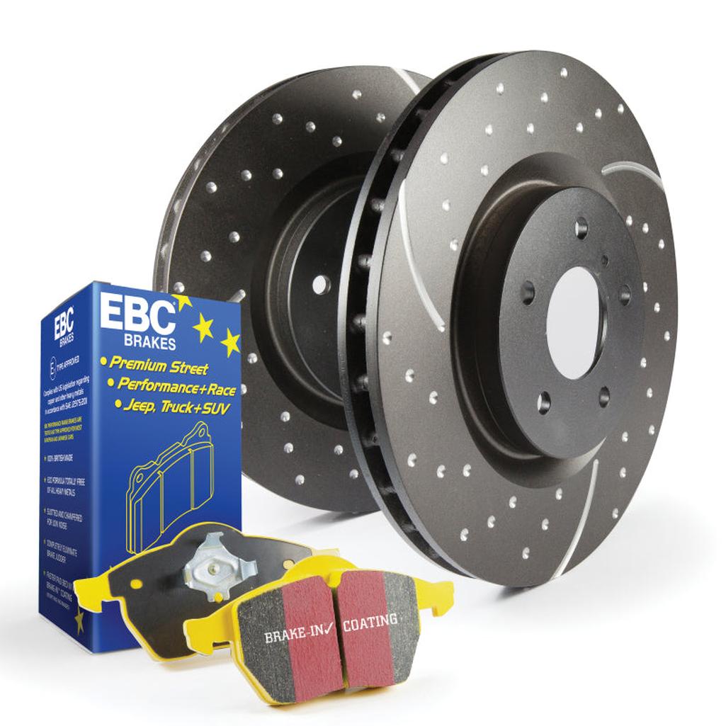 EBC S5 Kits Yellowstuff Brake Pads and GD Rotors for Ford F-150 (2015-2016) – Front Replacement Set