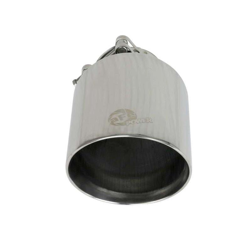aFe MACH Force-Xp 2-1/2in 304 SS Clamp-On Exhaust Tip 2.5in In / 4.5in Out / 7in.L - Polished-SR1 Performance