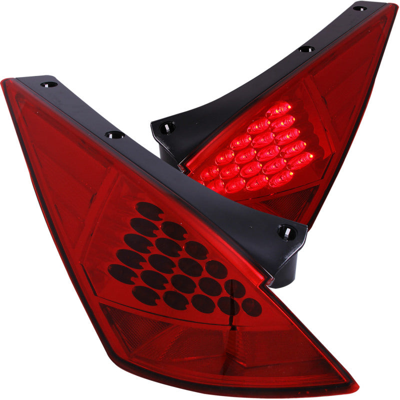 ANZO 2003-2005 Nissan 350Z LED Taillights Red-SR1 Performance