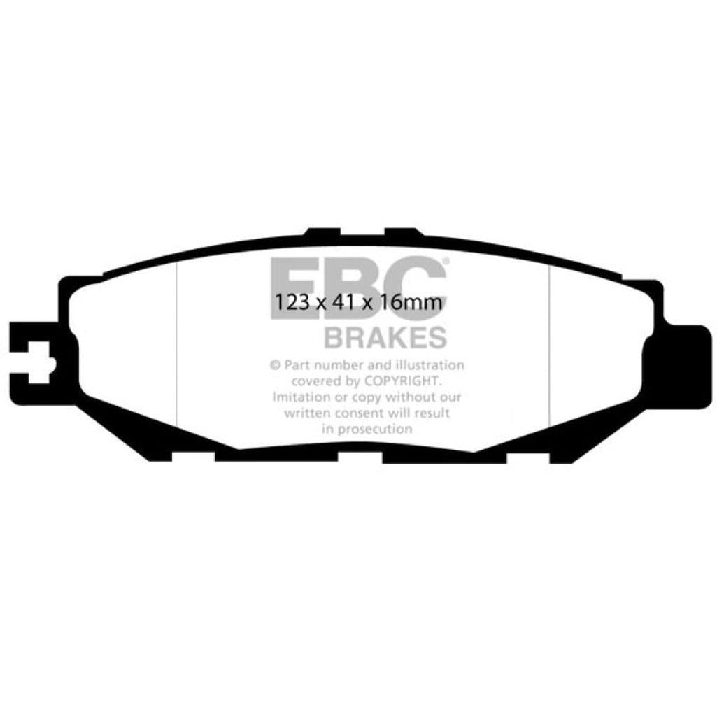 EBC Redstuff Ceramic Low Dust Rear Brake Pads for Lexus LS400 and Toyota Supra – Part Number DP31008C