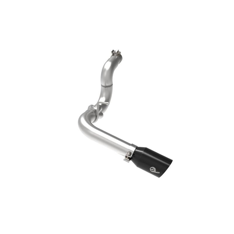 aFe 20-21 Jeep Wrangler Large Bore-HD 3in 304 Stainless Steel DPF-Back Exhaust System - Black Tip-SR1 Performance