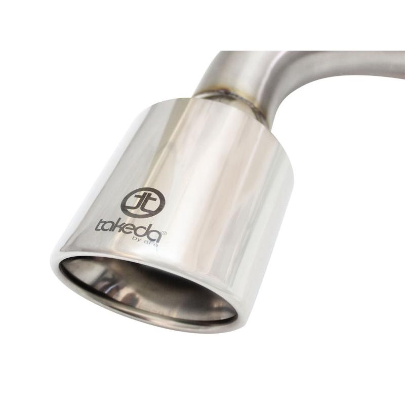 aFe 11-16 Scion TC L4-2.5L 304SS 2-1/4in to 2-1/2in Axle-Back Takeda Exhaust w/ Polished Tip-SR1 Performance