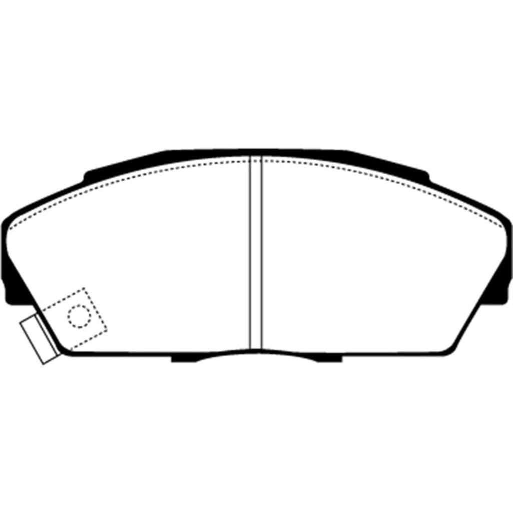 EBC Greenstuff 2000 Series Sport Brake Pads for Honda Prelude and Civic – Part DP2719/2