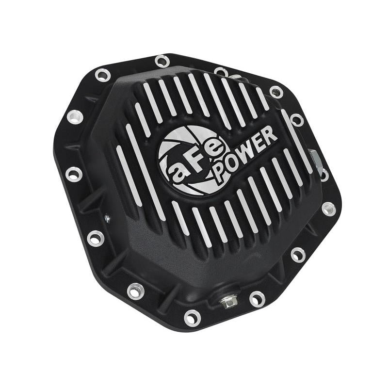 aFe Power Pro Ser Rear Diff Cover Black w/Mach Fins 2017 Ford Diesel Trucks V8-6.7L(td) Dana M275-14