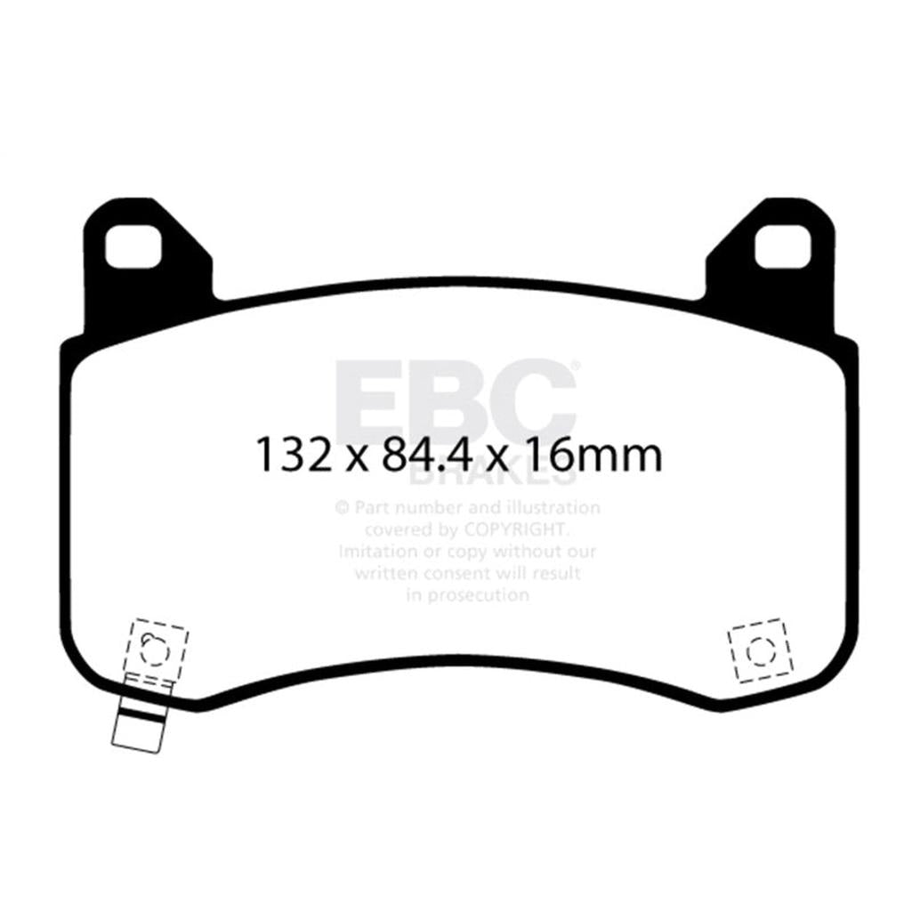 EBC Bluestuff NDX Front Brake Pads for Tesla Model 3 and Model Y (2018-2022)