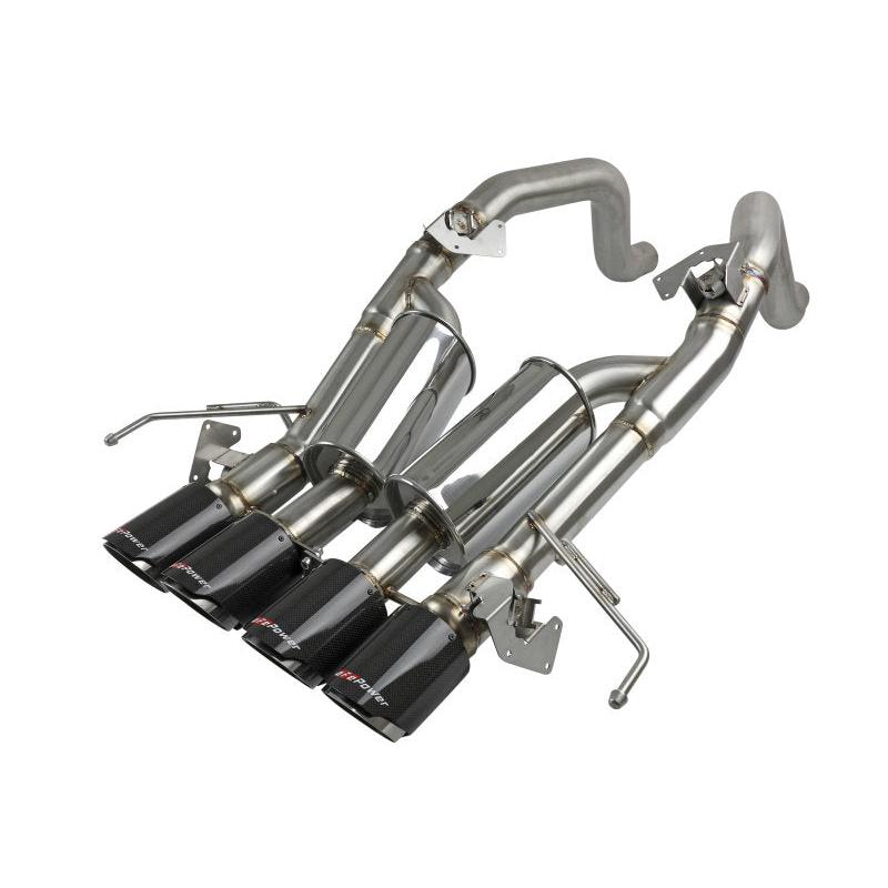 aFe MACH Force-Xp Axle-Back Exhaust System w/ Carbon Fiber Tips Chevrolet Corvette (C7) 14-19 6.2L