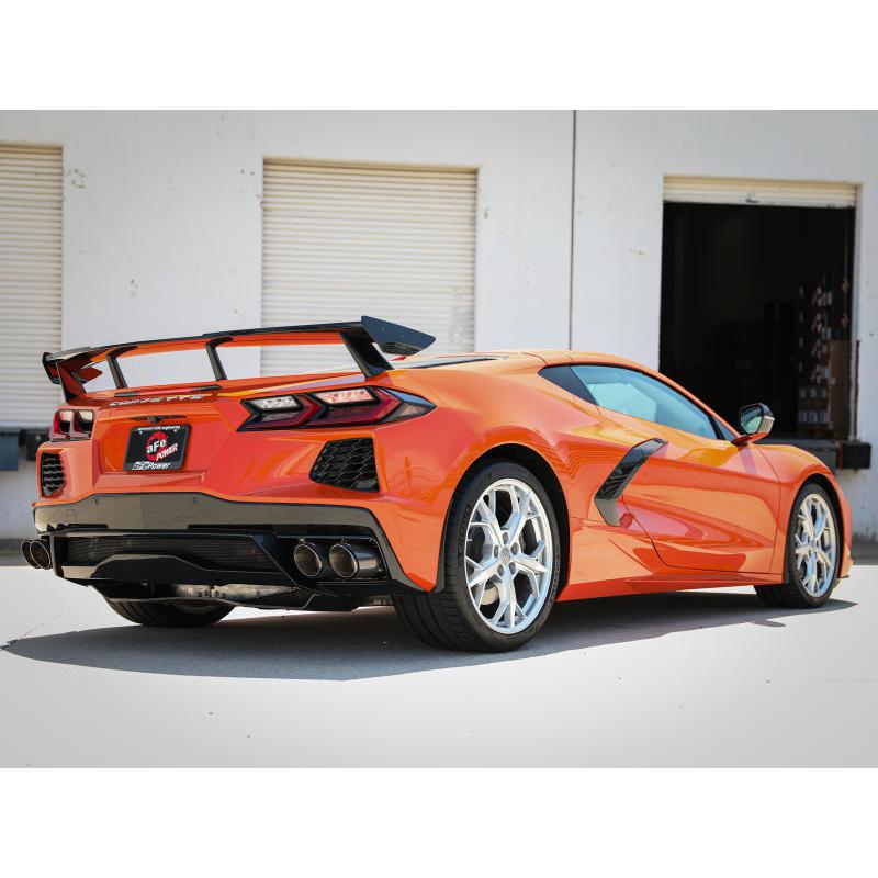 aFe MACH Force-Xp 3in to 2-1/2in 304SS Cat-Back (No Muff.) 2020 Chevy Corvette 6.2L - Carbon Tip-SR1 Performance