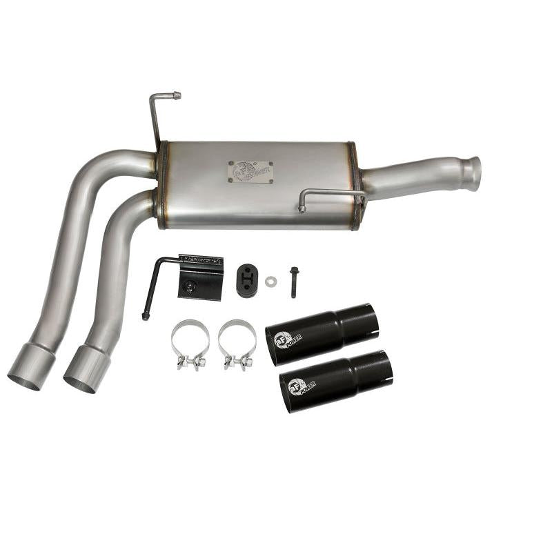 aFe Rebel Series CB Middle-Side Exit SS Exhaust w/ Black Tips 09-16 GM Silverado/Sierra V6/V8-SR1 Performance